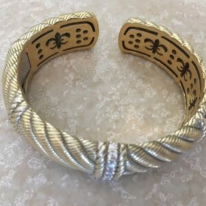 Judith Ripka Gold Cuff Bracelet